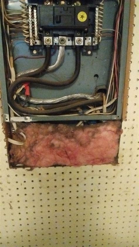 frost on inside electrical panel box|cold air coming through breaker box.